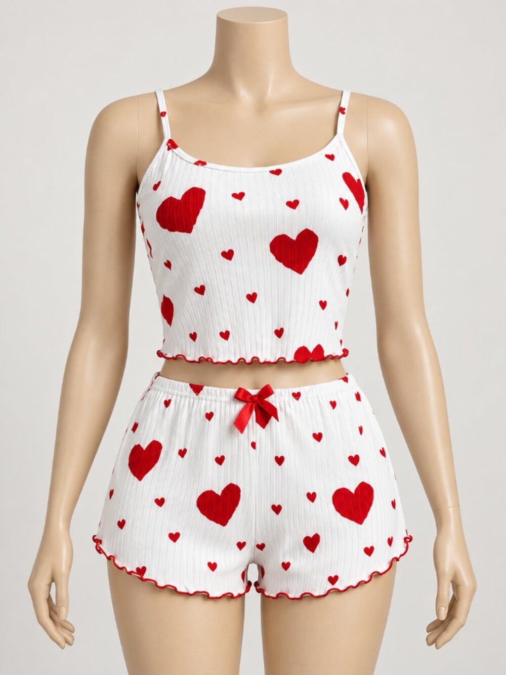 Red Heart short set